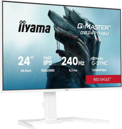 iiyama G-MASTER GB2471HSU-W1 Computerbildschirm 60,5 cm (23.8") 1920 x 1080 Pixel Full HD LED Weiß