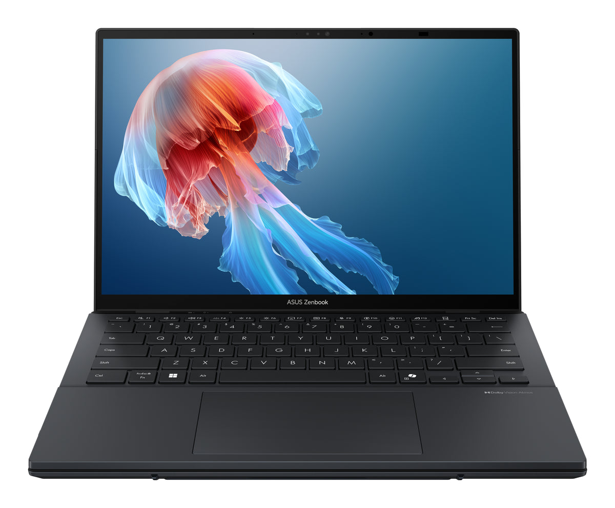 ASUS Zenbook Duo UX8406CA-QL194W Intel Core Ultra 9 285H Hybrid (2-in-1) 35,6 cm (14") Touchscreen WUXGA 32 GB LPDDR5x-SDRAM 1 TB SSD Wi-Fi 7 (802.11be) Windows 11 Home Grau QWERTZ Deutsch