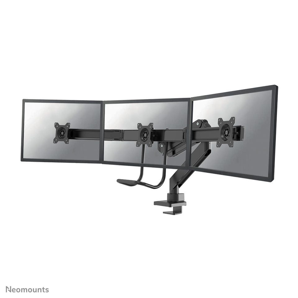 Braccio per monitor Neomounts NM-D775DX3BLACK 17-27" - Molla a gas - Topfix - Blocco a 180°