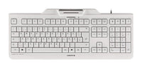 CHERRY KC 1000 SC Tastatur Universal USB AZERTY Belgisch Weiß