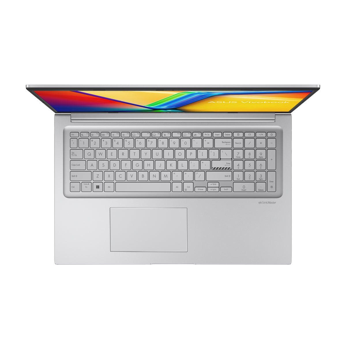 ASUS Vivobook 17 X1704VA-AU979W Intel Core 5 120U Laptop 43,9 cm (17.3") Full HD 16 GB DDR5-SDRAM 1 TB SSD Wi-Fi 6 (802.11ax) Windows 11 Home Silber