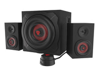 GENESIS Helium 610BT Lautsprecherset 60 W PC/Laptop Schwarz, Rot 2.1 Kanäle 2-Wege 30 W Bluetooth