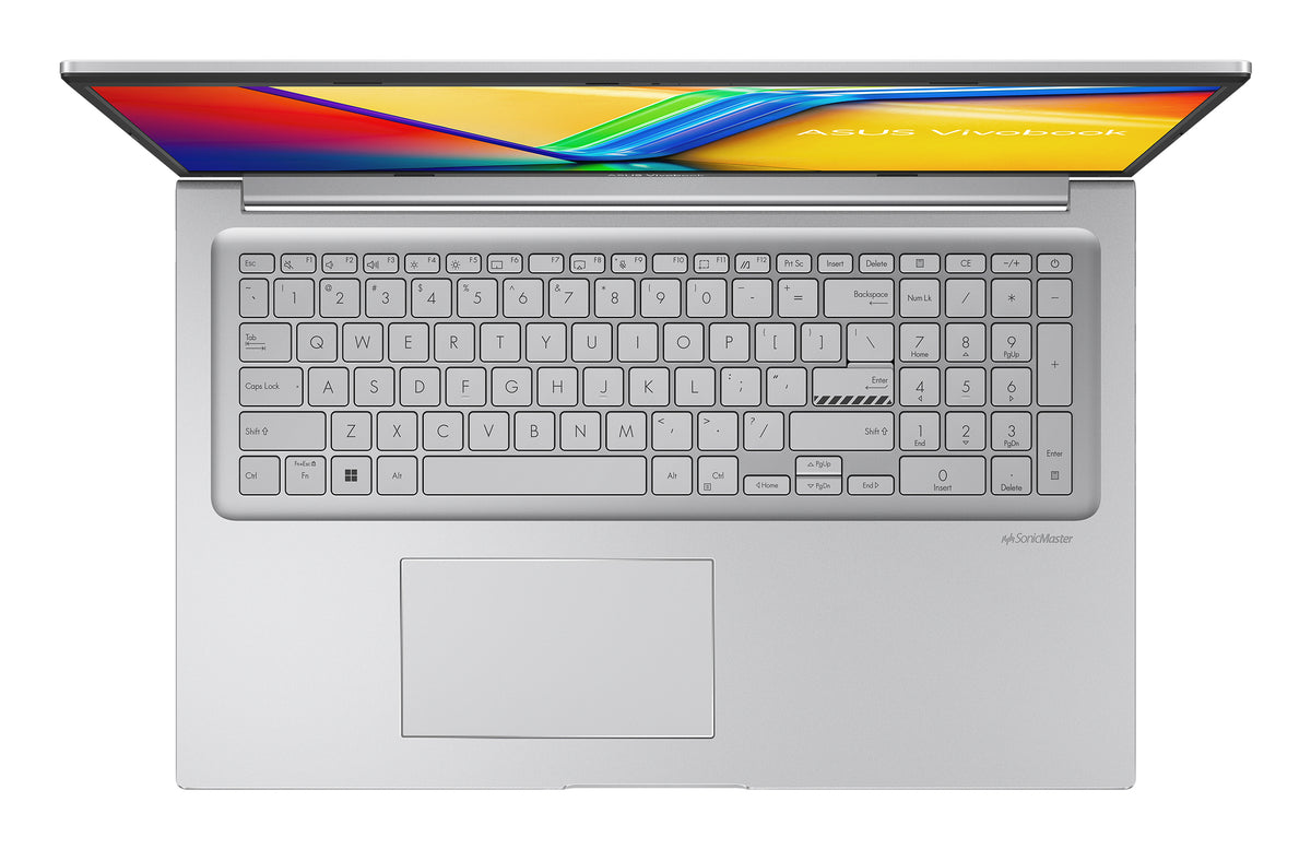 ASUS Vivobook 17 X1704VA-AU1053 Intel Core 7 150U Laptop 43,9 cm (17.3") Full HD 8 GB DDR5-SDRAM 512 GB SSD Wi-Fi 6 (802.11ax) Silber QWERTZ Deutsch