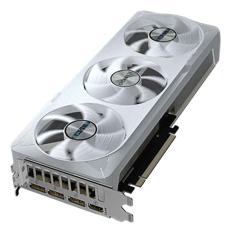 GIGABYTE GeForce RTX 5070 EAGLE OC ICE SFF 12G Grafikkarte - 12GB GDDR7, 192 Bit, PCI-E 5.0, 2587 MHz Core Clock, 3 x DP 2.1a, 1 x HDMI 2.1b, NVIDIA DLSS 4, GV-N5070EAGLEOC ICE-12GD