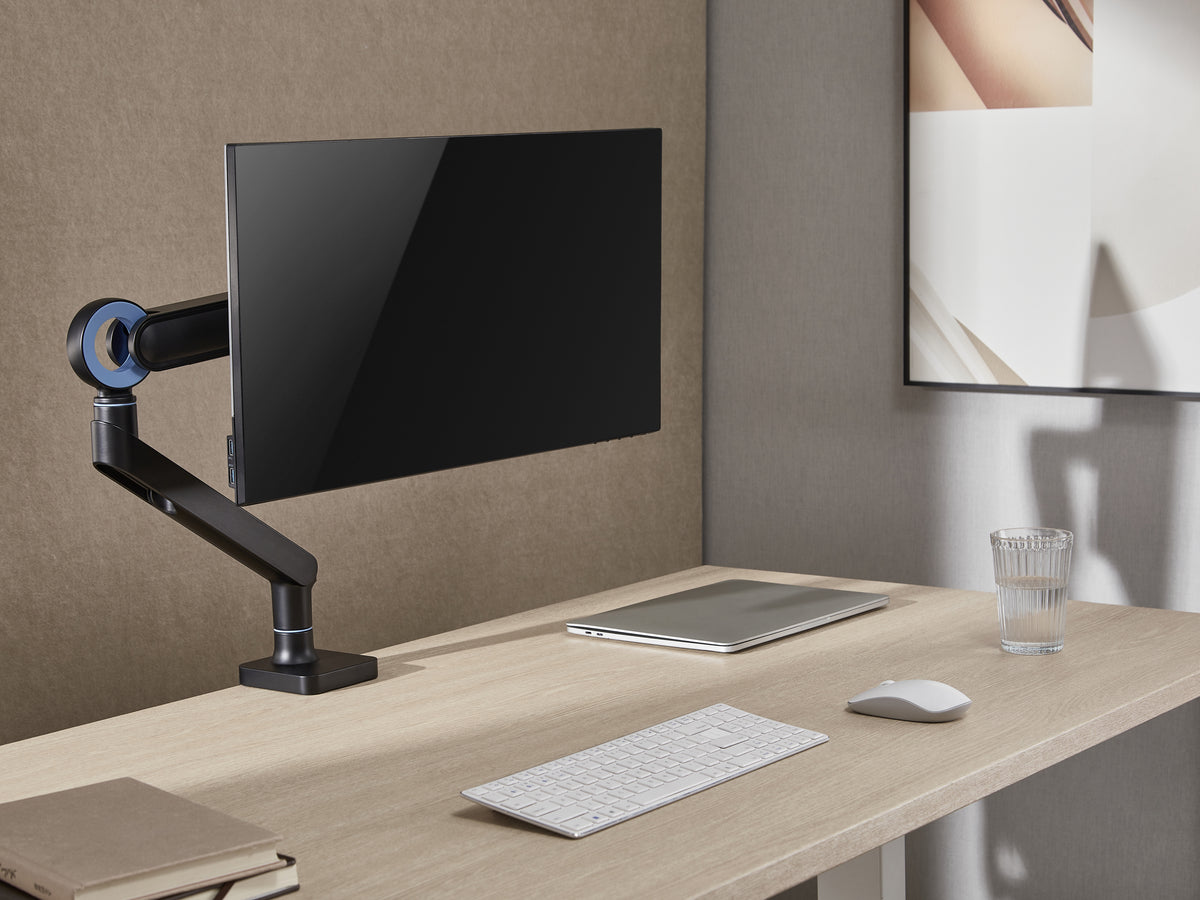 Equip 17"-35" Premium Monitor Schreibtischhalterung, Schwarz