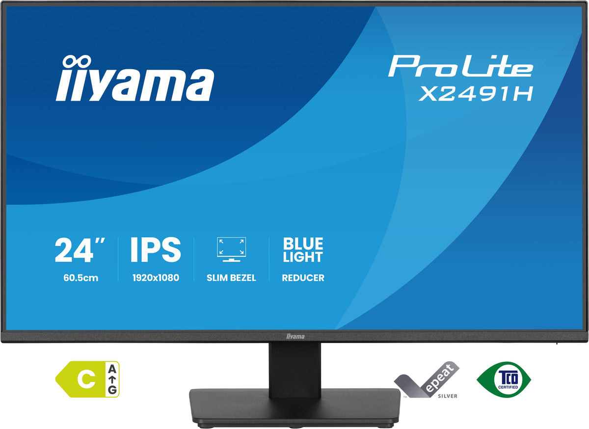 iiyama ProLite X2491H-B1 Computerbildschirm 60,5 cm (23.8") 1920 x 1080 Pixel Full HD LCD Schwarz