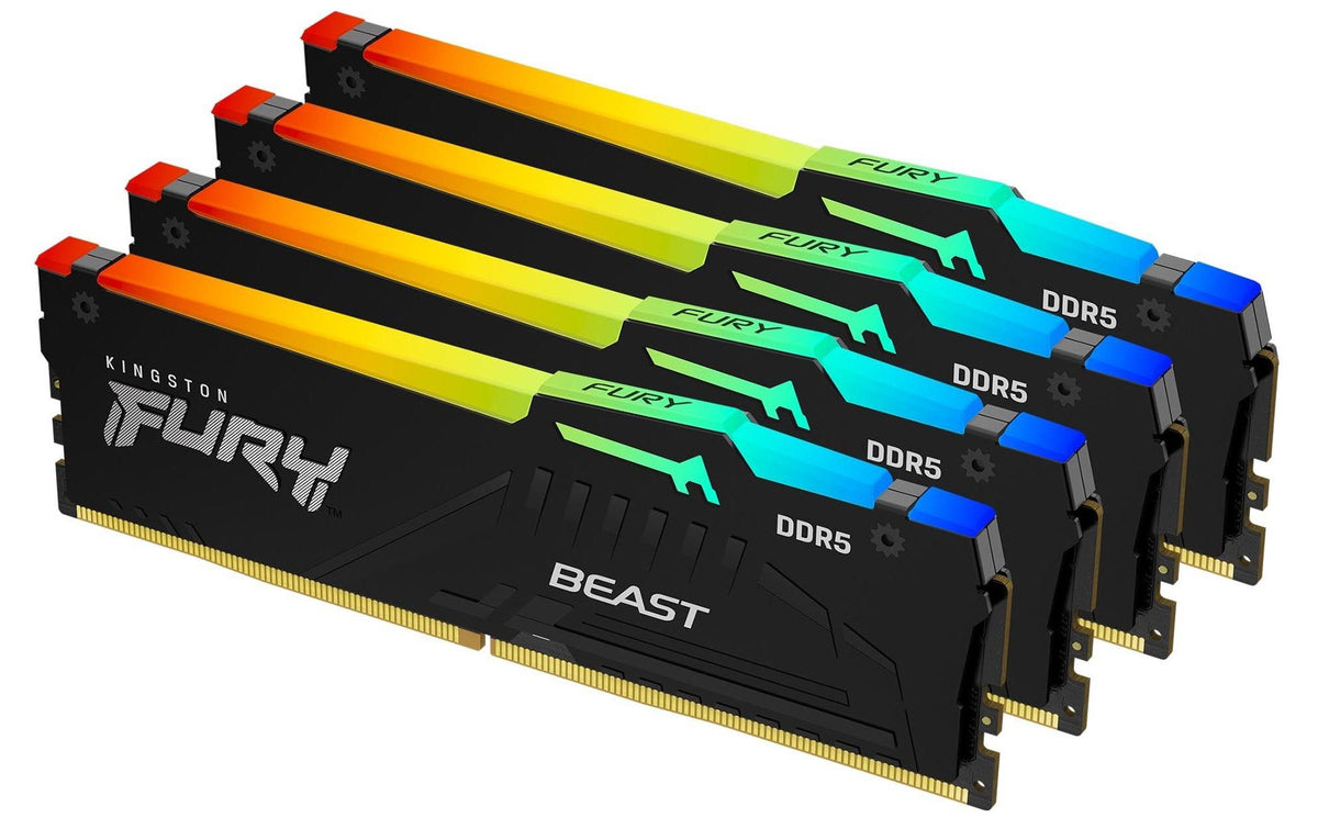 Kingston FURY Beast RGB DDR5-5600 128GB (4x32GB) CL40 Black