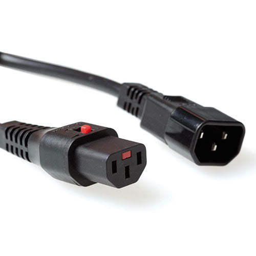 ACT AK5191 Stromkabel Schwarz 1,5 m C14-Koppler C13-Koppler