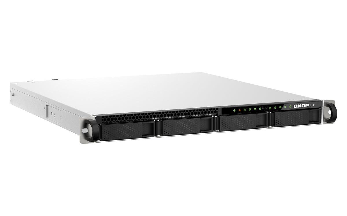 QNAP TS-h987XU-RP NAS Rack (1U) Intel Xeon E E-2334 16 GB DDR4 QuTS hero Schwarz, Silber