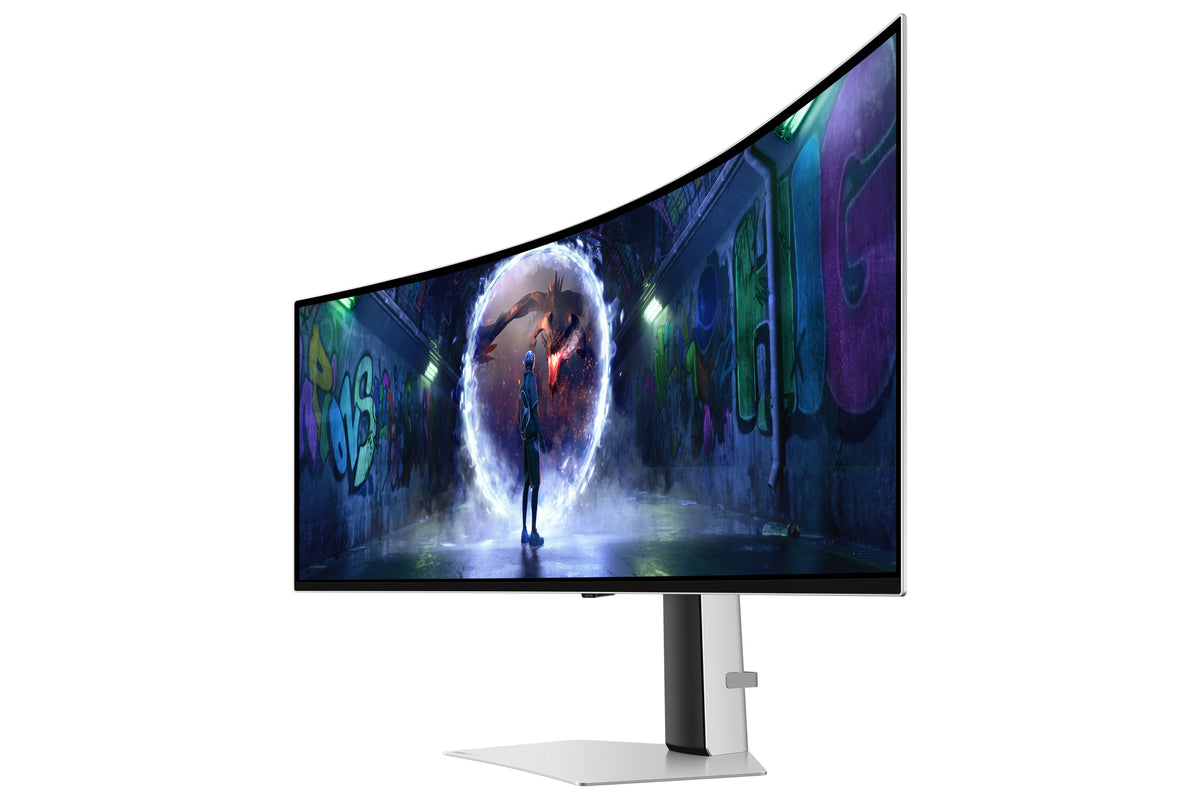 Samsung G93SD Computerbildschirm 124,5 cm (49") 5120 x 1440 Pixel Dual QHD OLED Silber