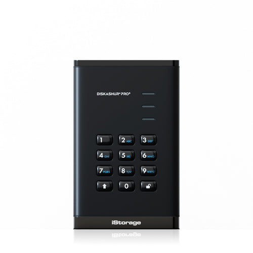 iStorage diskAshur PRO3 SSD 16 TB USB Type-A / USB Type-C 3.2 Gen 1 (3.1 Gen 1) Schwarz
