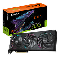GIGABYTE AORUS GeForce RTX 5060 ELITE 8G Grafikkarte - 8GB GDDR7, 128bit, PCI-E 5.0, 2722 MHz Kerntakt, 3 x DisplayPort, 1 x HDMI, GV-N5060AORUS E-8GD