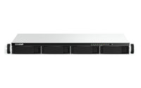 QNAP TS-464eU NAS Rack (1U) Intel® Celeron® N5095 8 GB DDR4 0 TB QNAP Turbo System Aluminium, Schwarz