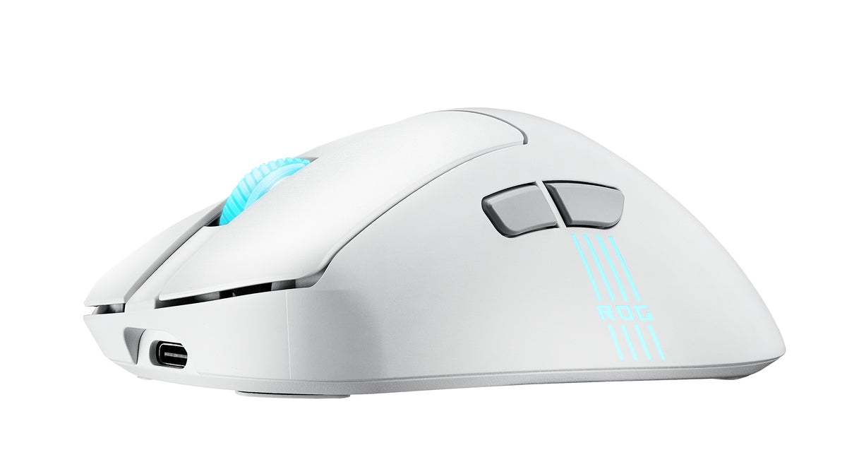 ASUS ROG Keris II Origin WHT Maus Gaming rechts RF Wireless + Bluetooth + USB Type-A Optisch 42000 DPI