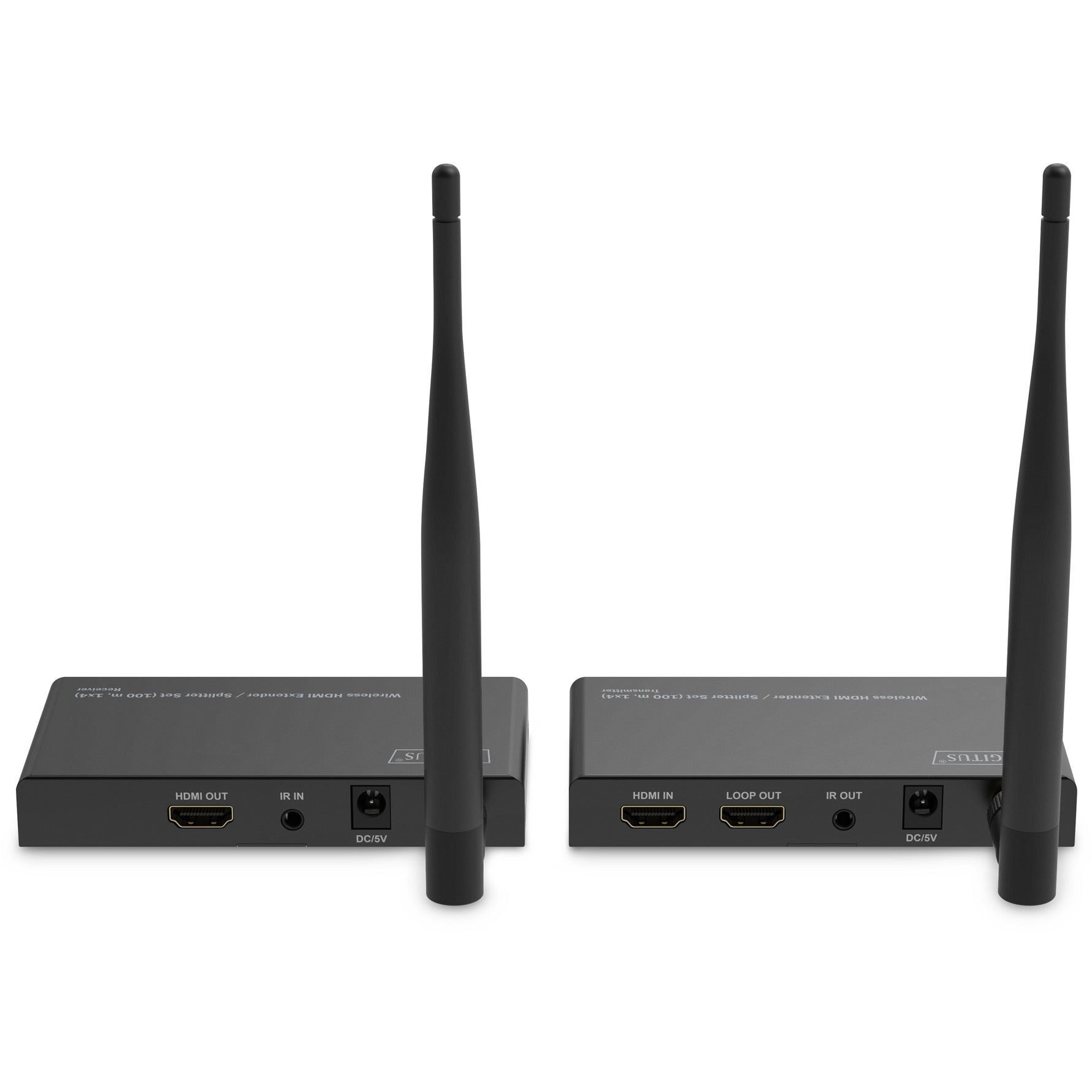 DIGITUS Wireless HDMI Extender/Splitter Set 100m.1x4.Full HD