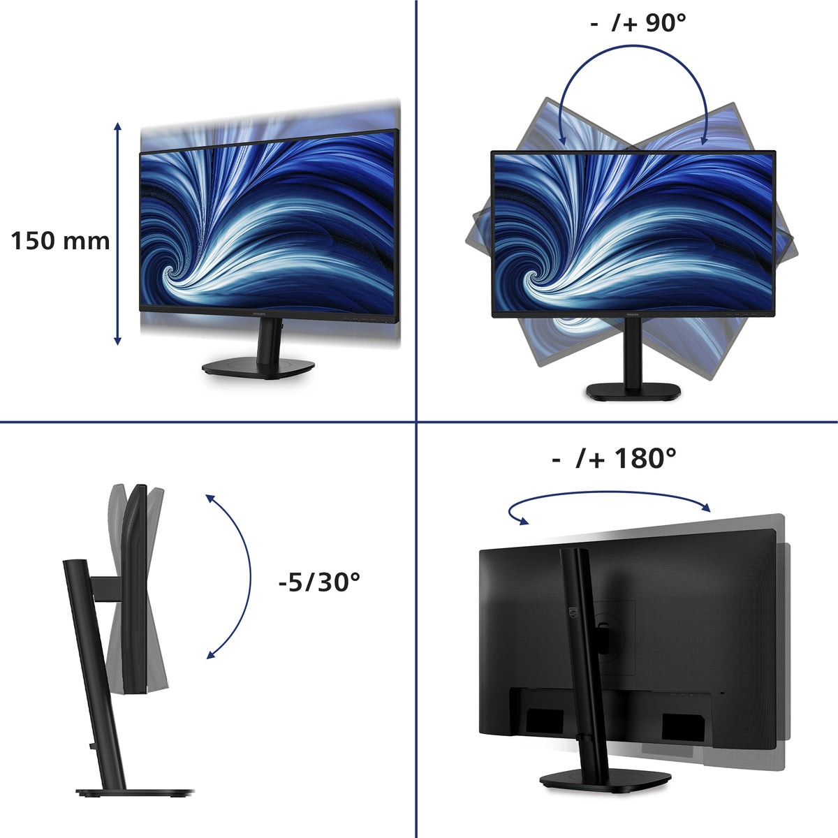 Philips 27B2N3500/00 Computerbildschirm 68,6 cm (27") 2560 x 1440 Pixel
