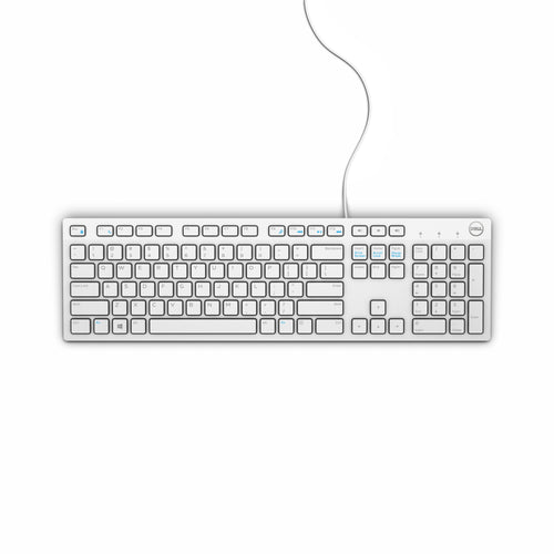 DELL kabelgebundene Tastatur – KB216 - US international (QWERTY) - weiß