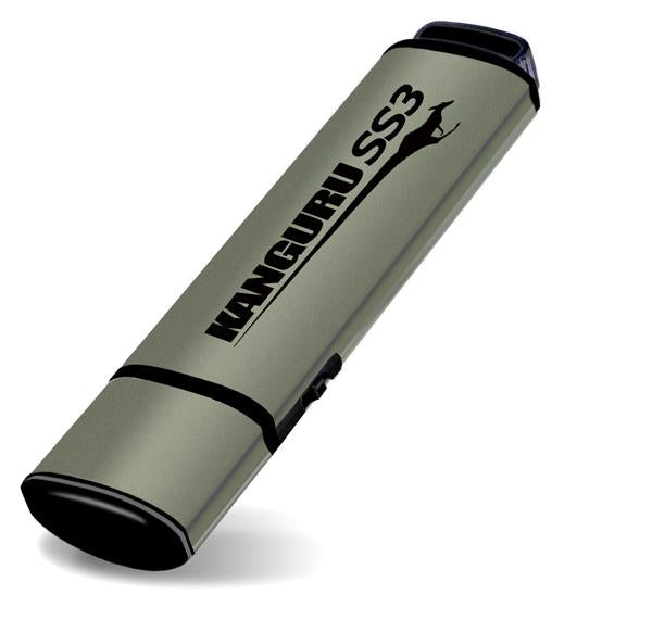 iStorage Kanguru 64GB SS3 USB3.0 USB-Stick USB Typ-A 3.2 Gen 1 (3.1 Gen 1) Aluminium