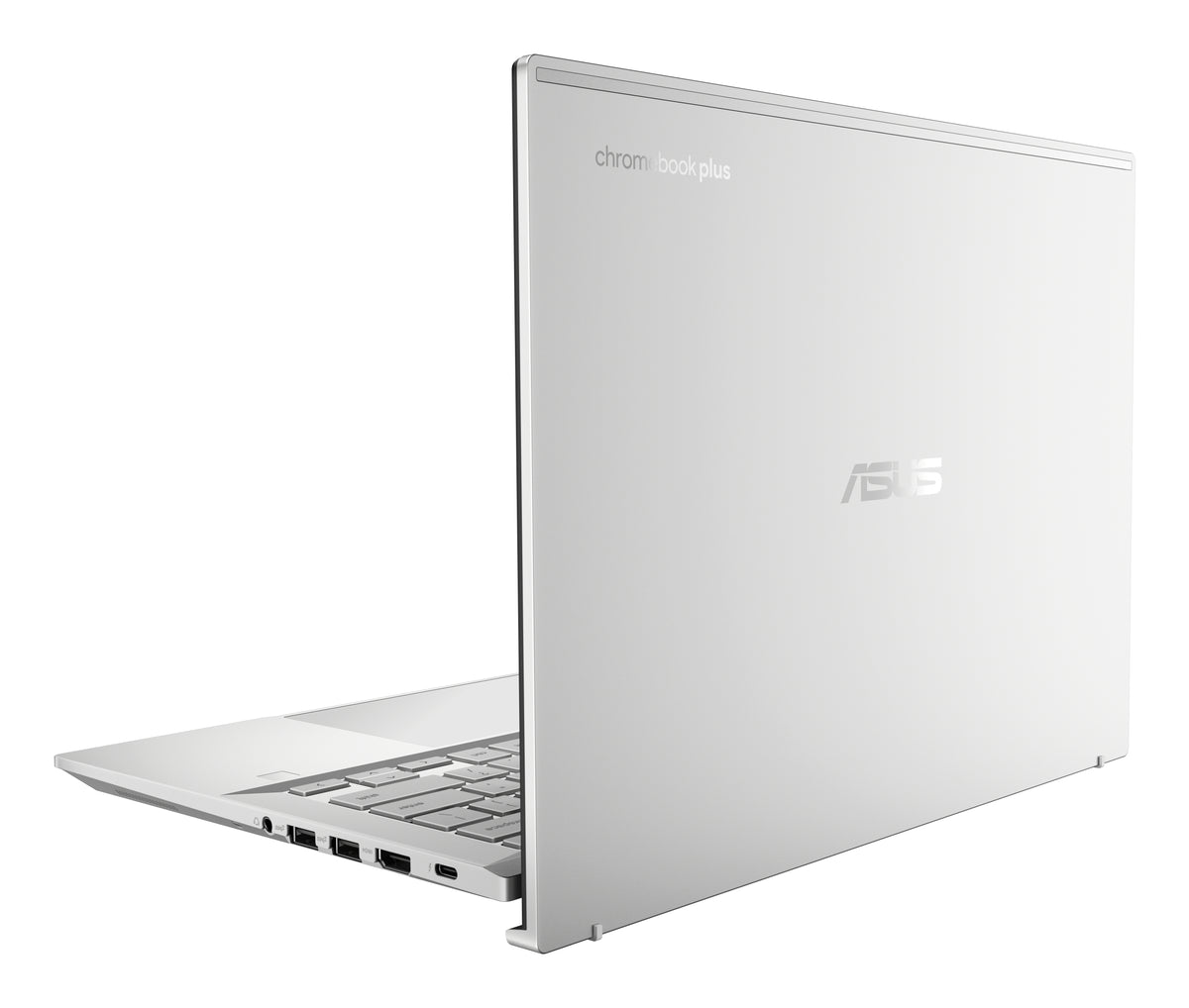 ASUS Chromebook Plus CX54 CX5403CMA-QM1515 Intel Core Ultra 5 115U 35,6 cm (14") Touchscreen WQXGA 16 GB LPDDR5x-SDRAM 512 GB SSD Wi-Fi 6E (802.11ax) ChromeOS Silber