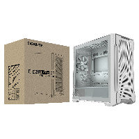 Gigabyte C102 Micro ATX Mid Tower White Tempered Glass