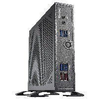 Shuttle Barebone XPC slim DS50U Intel Celeron 7305 2xSODIMM DDR5 2xM.2 1xSATA 1xHDMI 1xDP 1xVGA Black