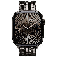 Apple Watch Series 10 GPS + Cellular 42mm Slate Titanium Case with Slate Milanese Loop – Ansicht 2
