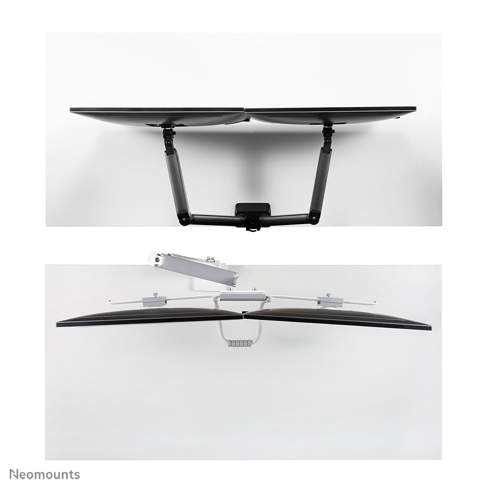 Neomounts DS75-450WH2 Monitorarm 17-32" - Gasfeder - Topfix - 180°-Stopp