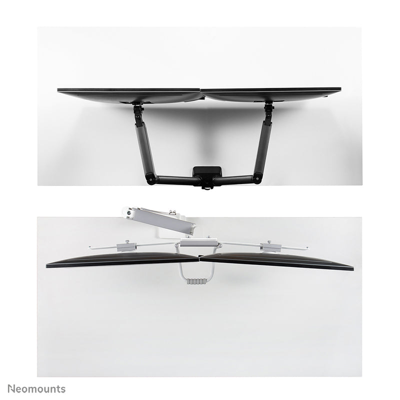 Neomounts DS75-450WH2 Monitorarm 17-32" - Gasfeder - Topfix - 180°-Stopp