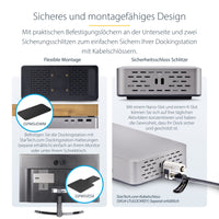 StarTech.com USB4-Dockingstation für zwei Monitore, Dual 4K mit 120Hz oder 8K mit 60Hz über HDMI, 100W Laptop-Ladung, 2,5GbE, USB-C Multi-Monitor-Dock, treiberlos