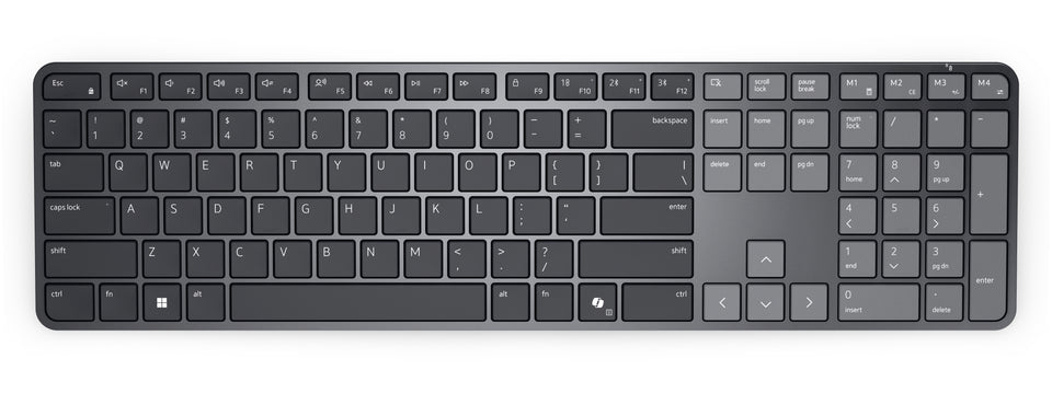 DELL Pro 7 Slim KB726 Tastatur Heimbüro RF Wireless + Bluetooth QWERTY US International Graphit