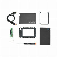 TRANSCEND StoreJet 25CK3 SSD/HDD 0GB extern 6,4cm 2,5Zoll SATA 6GB/s Upgrade Kit Leergehäuse