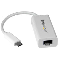 StarTech.com USB-C auf Gigabit-Ethernet-Adapter - Weiß - USB 3.0 auf RJ45 LAN-Netzwerkadapter - USB-Typ-C auf Ethernet