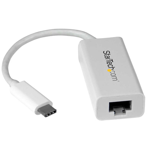StarTech.com USB-C auf Gigabit-Ethernet-Adapter - Weiß - USB 3.0 auf RJ45 LAN-Netzwerkadapter - USB-Typ-C auf Ethernet
