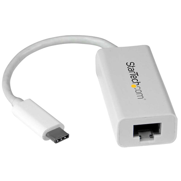 StarTech.com USB-C auf Gigabit-Ethernet-Adapter - Weiß - USB 3.0 auf RJ45 LAN-Netzwerkadapter - USB-Typ-C auf Ethernet