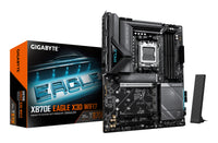 GIGABYTE X870E EAGLE X3D WIFI7 Mainboard – Unterstützt AMD Ryzen 9000 CPUs, digitales 14+2+2-Phasen-VRM, bis zu 9000 Hz DDR5 (OC), 1× PCIe 5.0 + 3× PCIe 4.0, Wi-Fi 7, 5-GbE-LAN, USB 4