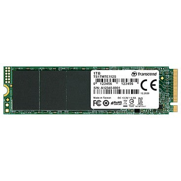 TRANSCEND 112S 1TB PCIe Gen3x4 M.2 2280 M-Key 3D TLC DRAM-less