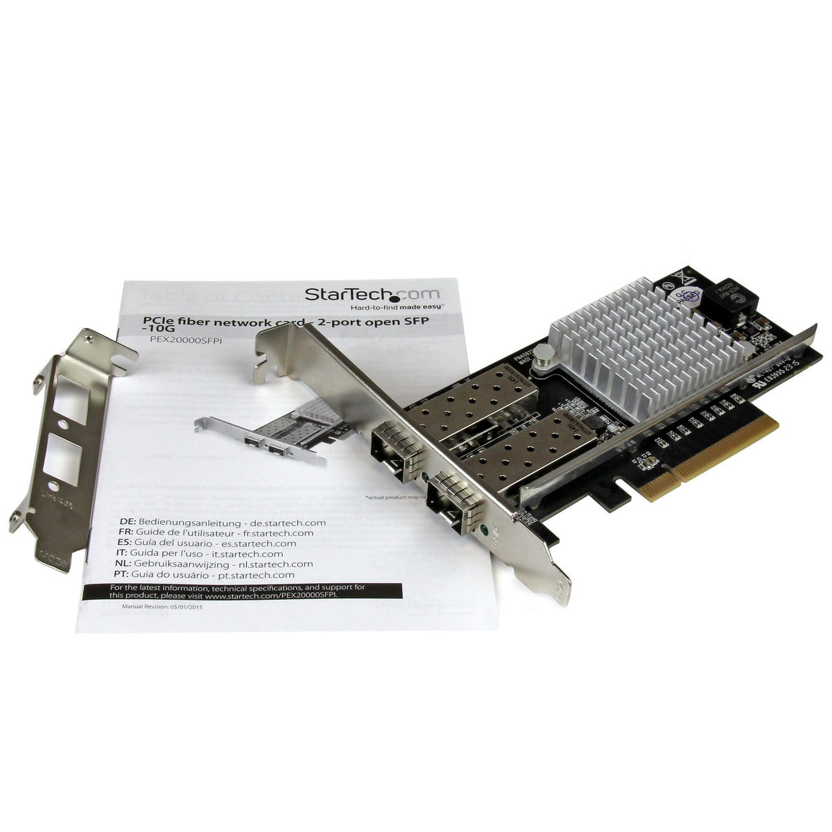 StarTech.com 2 Port 10G LWL Netzwerkkarte mit offenem SFP+ - PCIe, Intel Chip