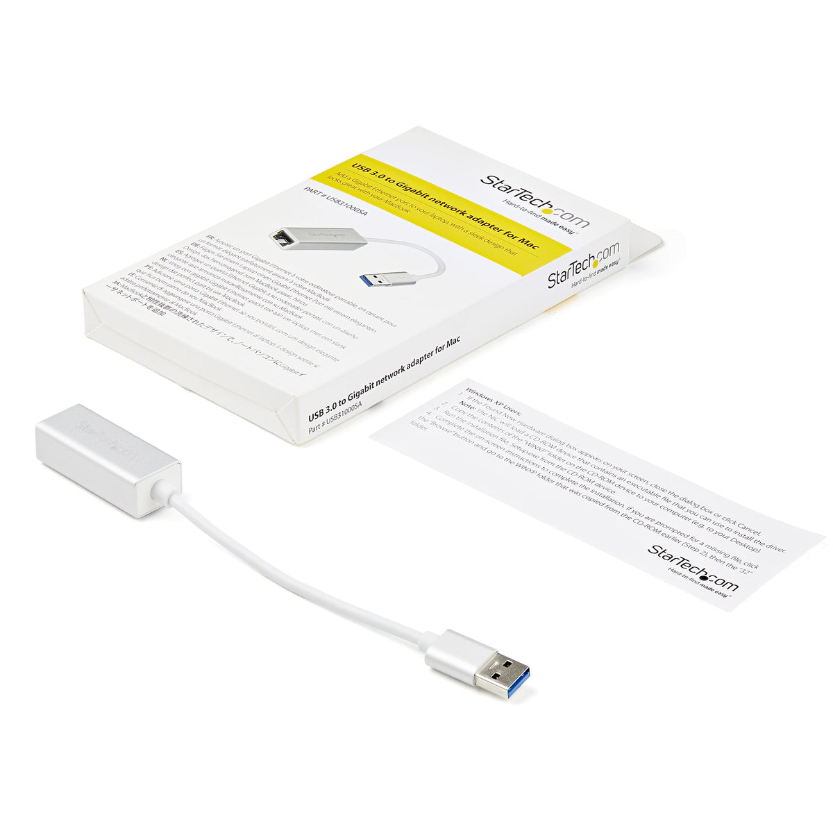 StarTech.com USB 3.0 auf Gigabit Netzwerkadapter - Silber