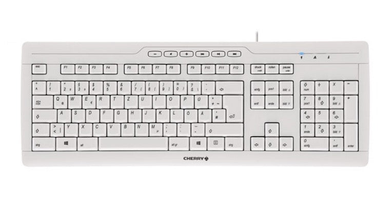 CHERRY STREAM 3.0 Tastatur Büro USB Schweiz Grau