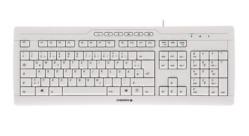 CHERRY STREAM 3.0 Tastatur Büro USB Schweiz Grau