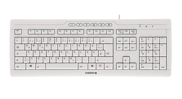 CHERRY STREAM 3.0 Tastatur Büro USB Schweiz Grau