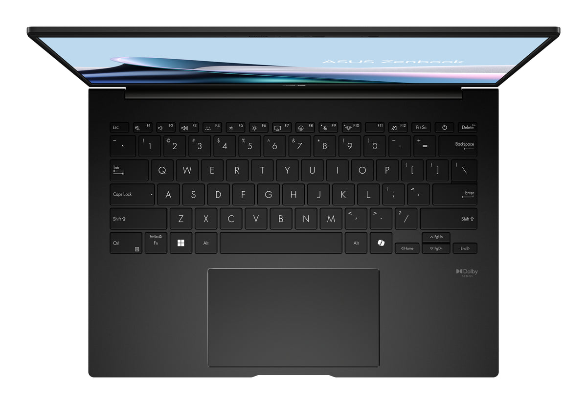 ASUS Zenbook 14 OLED UM3406GA-QD032W Copilot+ PC AMD Ryzen AI 7 445 Laptop 35,6 cm (14") WUXGA 32 GB LPDDR5x-SDRAM 1 TB SSD Wi-Fi 6E (802.11ax) Windows 11 Home Schwarz
