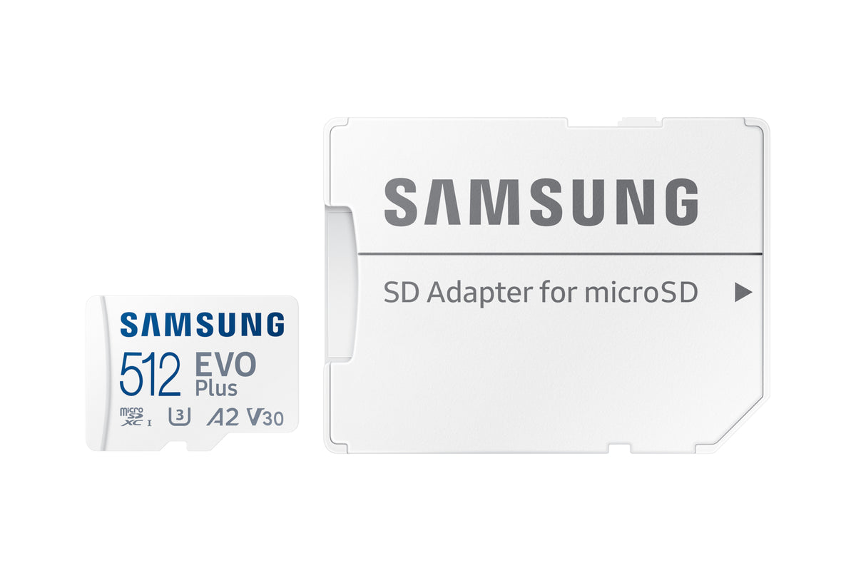 Samsung EVO Plus microSD-Speicherkarte (2024) (inkl. SD Adapter) - 512 GB