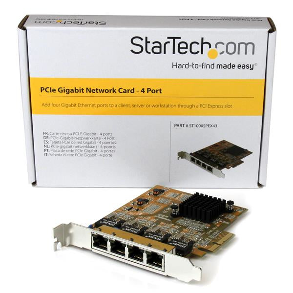 StarTech.com 4 Port PCIe Gigabit Netzwerkkarte
