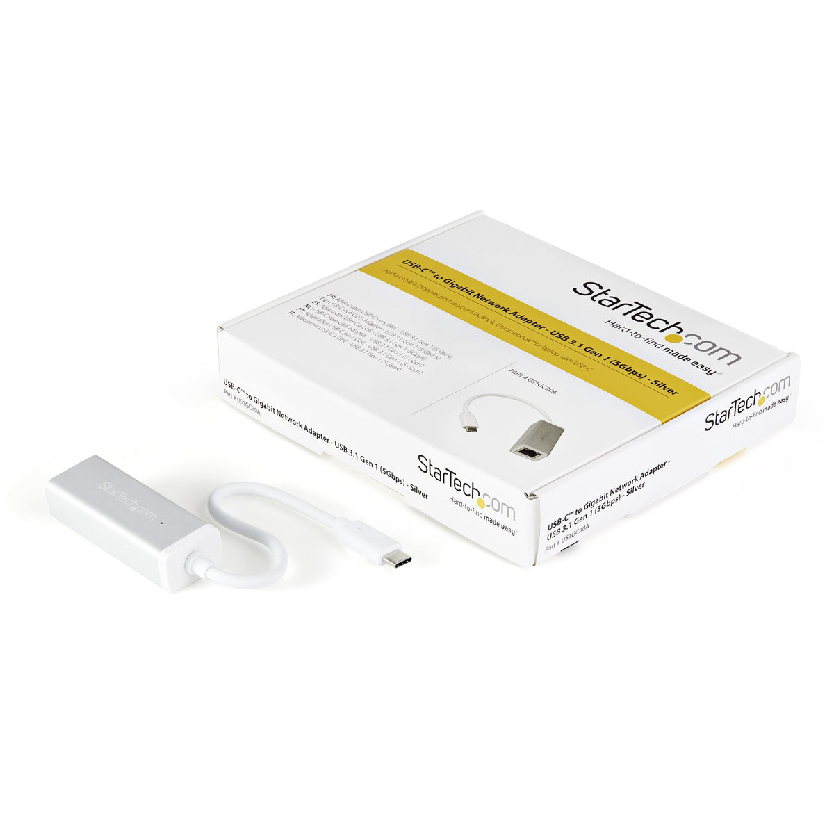 StarTech.com USB-C-auf-Gigabit-Netzwerkadapter - Silber