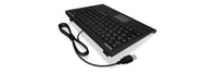 KeySonic ACK-540U+ (US) Mini-Tastatur, SoftSkin, Smart-Touchpad, USB, schwarz