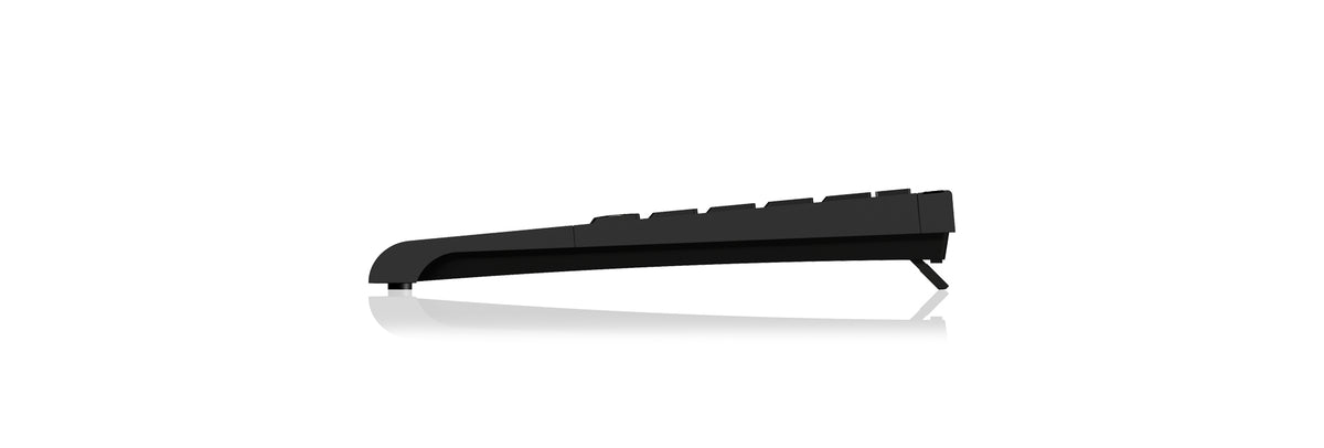 KeySonic ACK-540U+ (US) Mini-Tastatur, SoftSkin, Smart-Touchpad, USB, schwarz