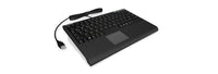 KeySonic ACK-540U+ (US) Mini-Tastatur, SoftSkin, Smart-Touchpad, USB, schwarz