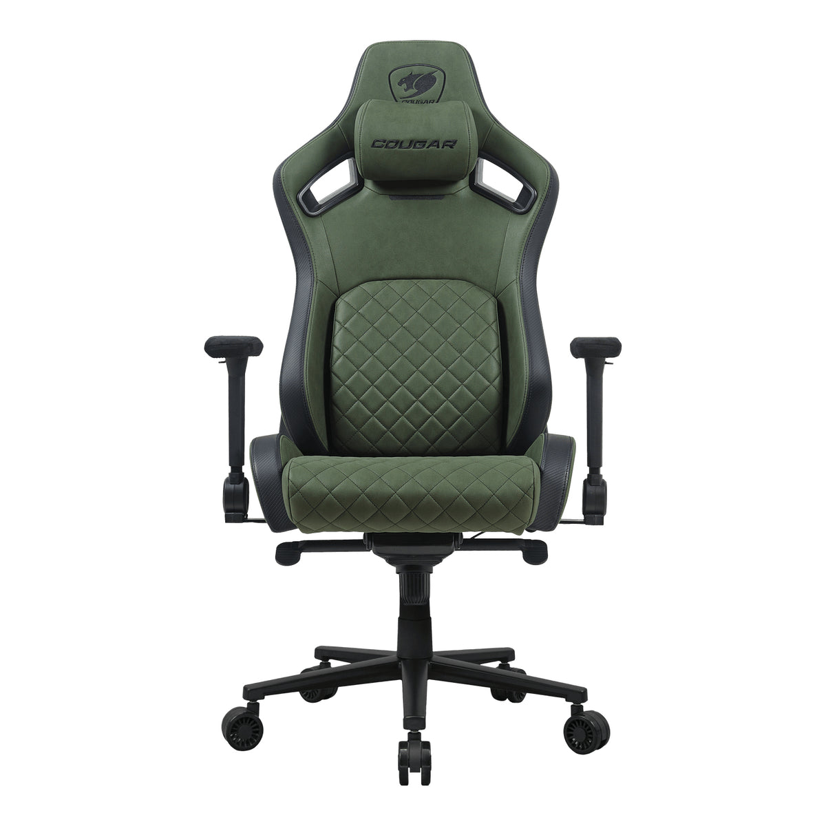 COUGAR DEFENSOR S ARMY GREEN F Universal-Gamingstuhl Gepolsterter Sitz Grün