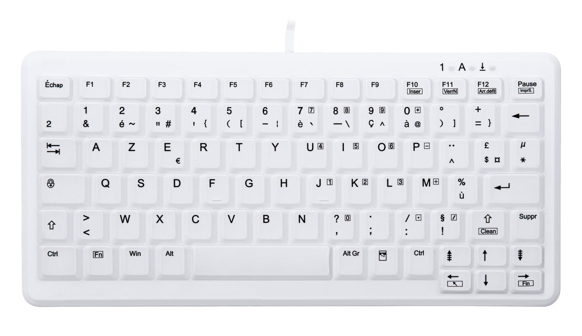 Contour Design Active Key AK-C4110 Tastatur Medizinisch USB AZERTY Französisch Weiß